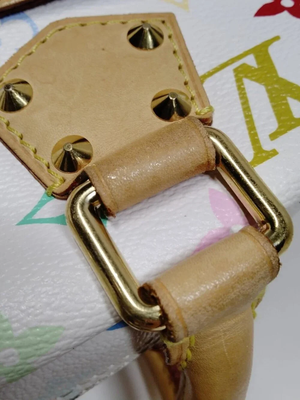 Authentic Louis Vuitton Trouville Multicolor Monogram Canvas Satchel Handbag - Picture 7 of 16